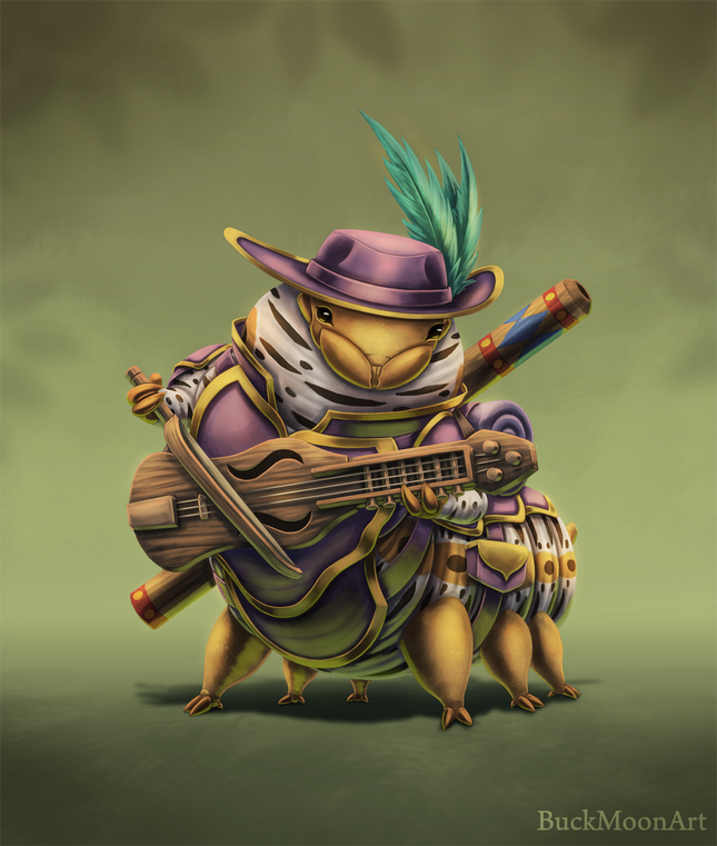 Leprasosha, the Opertran Caterpillar Bard