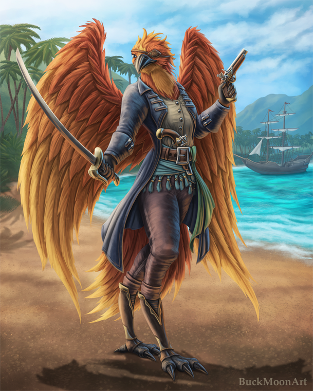 Phoenix Pirate Aarakocra