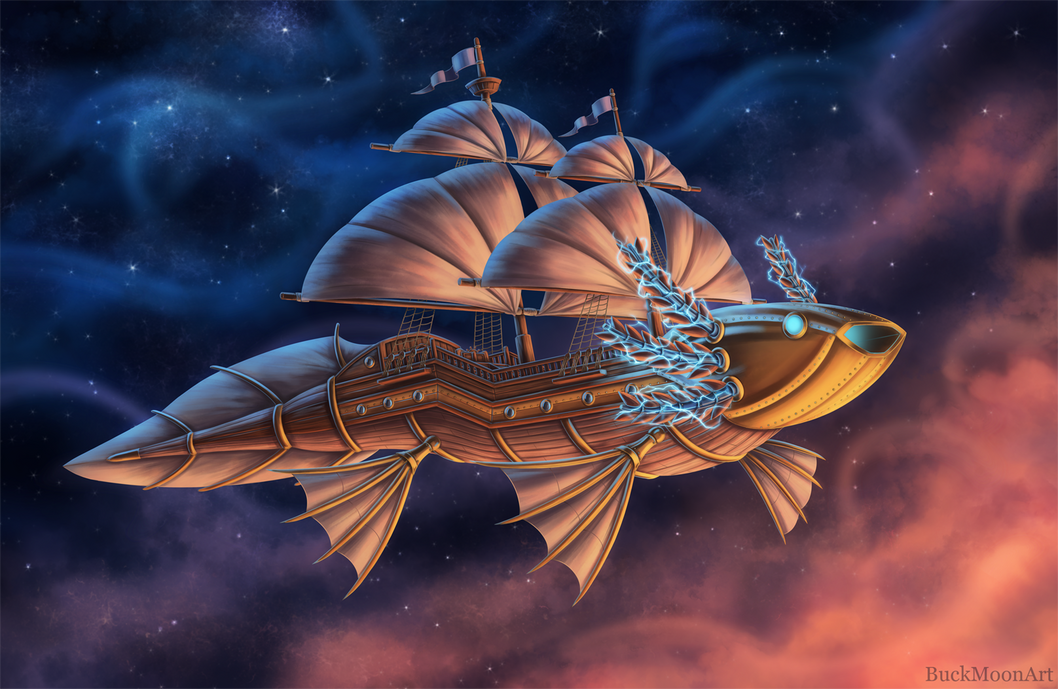Axolotl Class Spelljammer Ship